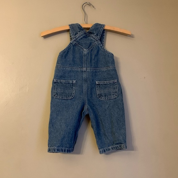 Carhartt Bib Overalls 9 Months Jean Kids Infant Denim Floral Workwear Girls - Picture 5 of 6